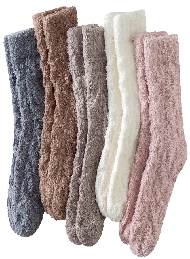 Tavaleu Womens Fuzzy Socks, Soft Cozy Fluffy Slipper Socks Winter Warm Plush Sleeping Socks - Image 1